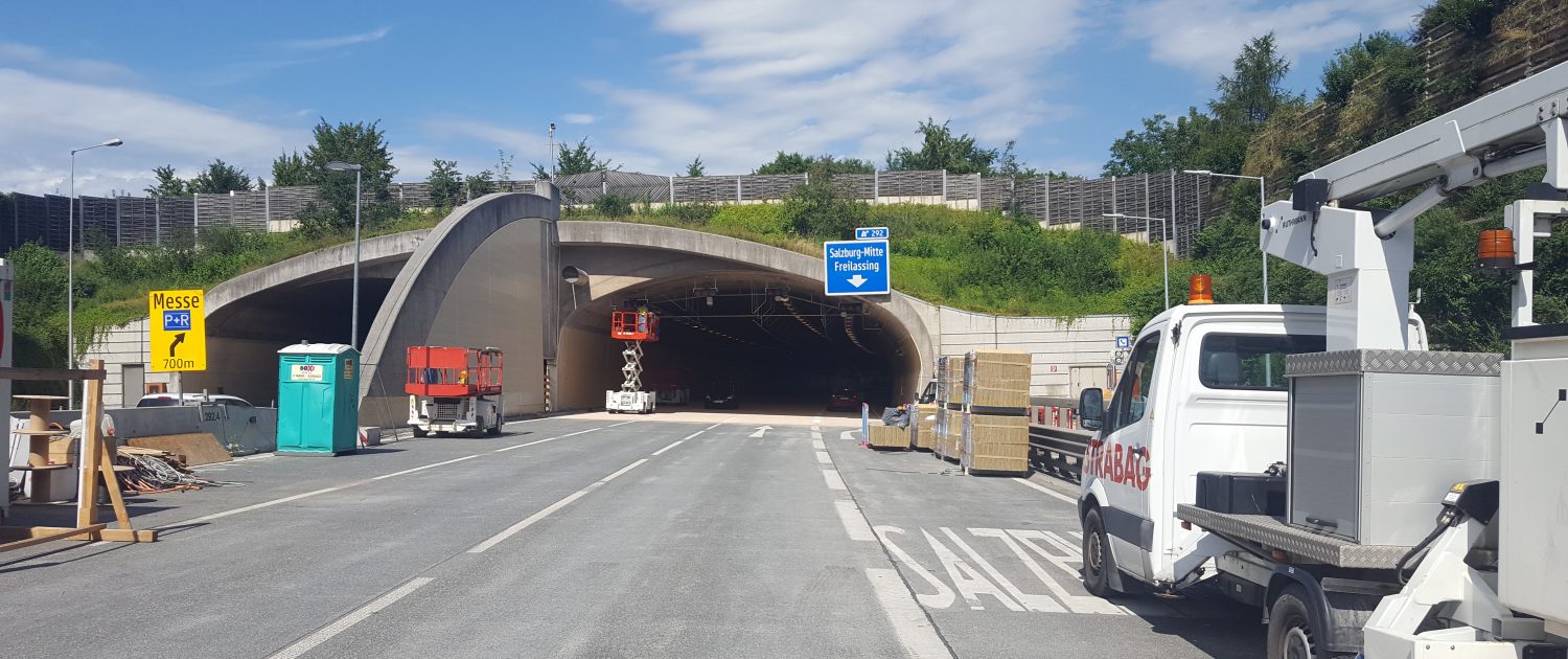 A1 Tunnel Liefering Baustelle